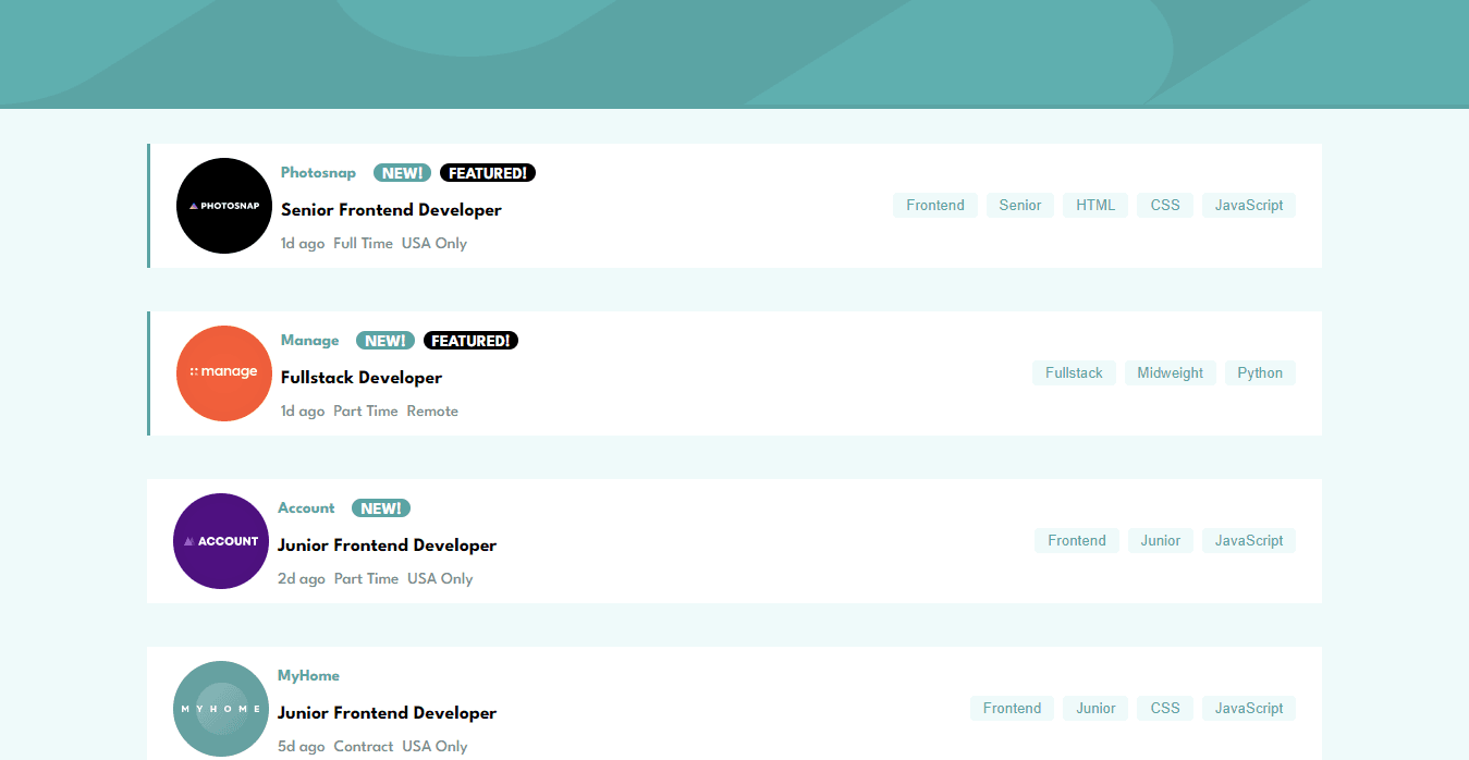 Job Listings React